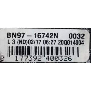 MAIN PARA SMART TV SAMSUNG QLED 4K (3840 x 2160) CON UHD / NUMERO DE PARTE BN94-15309G / BN97-16742N / BN41-02754 / BN41-02754A / MODELO QN65LS03TAF / QN65LS03TAFXZA / QN65LS03TAFXZA AA01